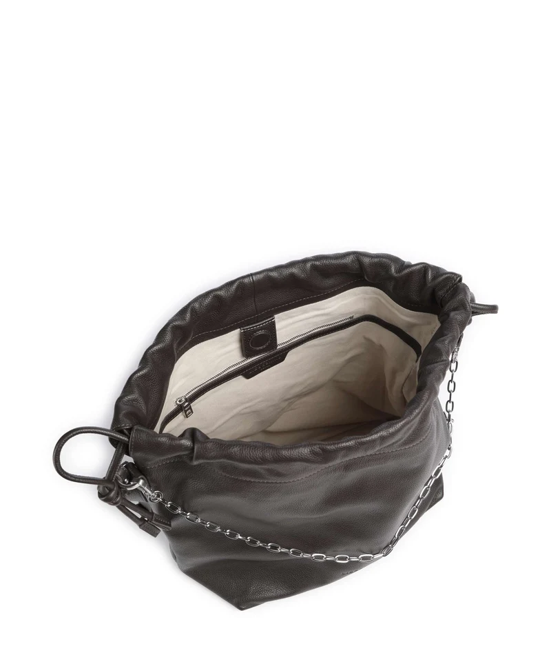 Liebeskind Lya II Small Pebble M Bucket bolso de mano deep soil