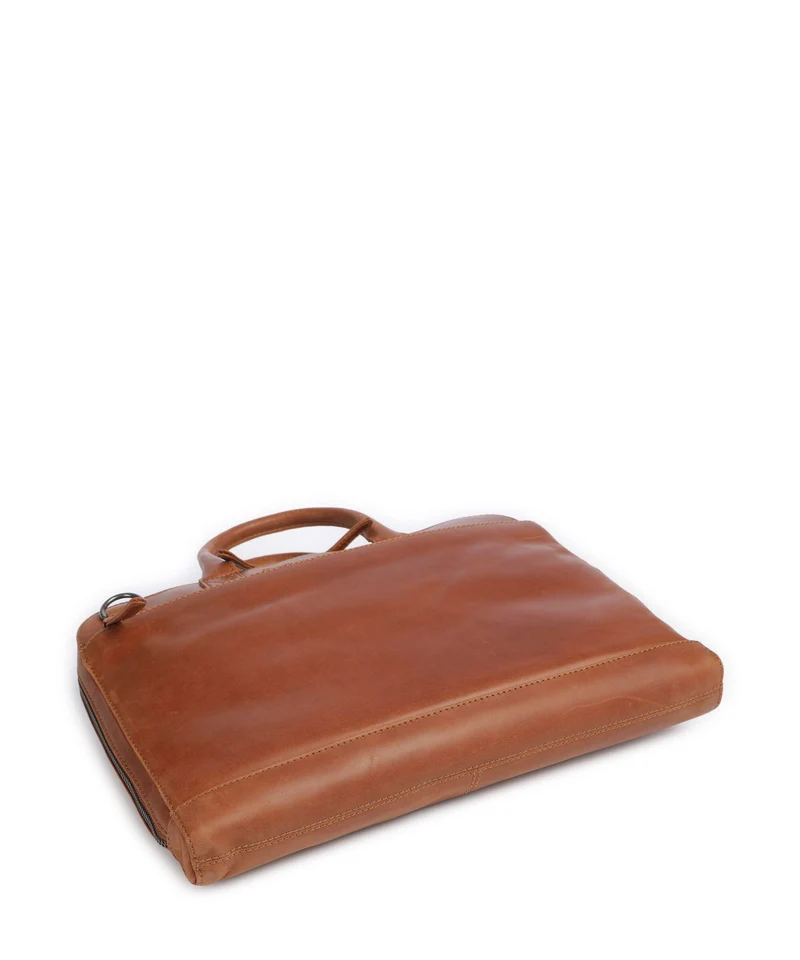 The Chesterfield Brand Wax Pull Up Cow Tilbury Maletín cognac