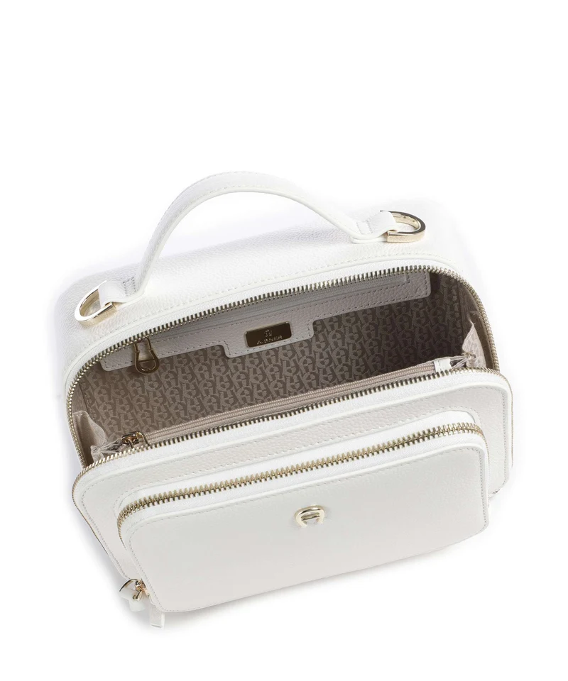 Aigner Zita S Bandolera cotton white