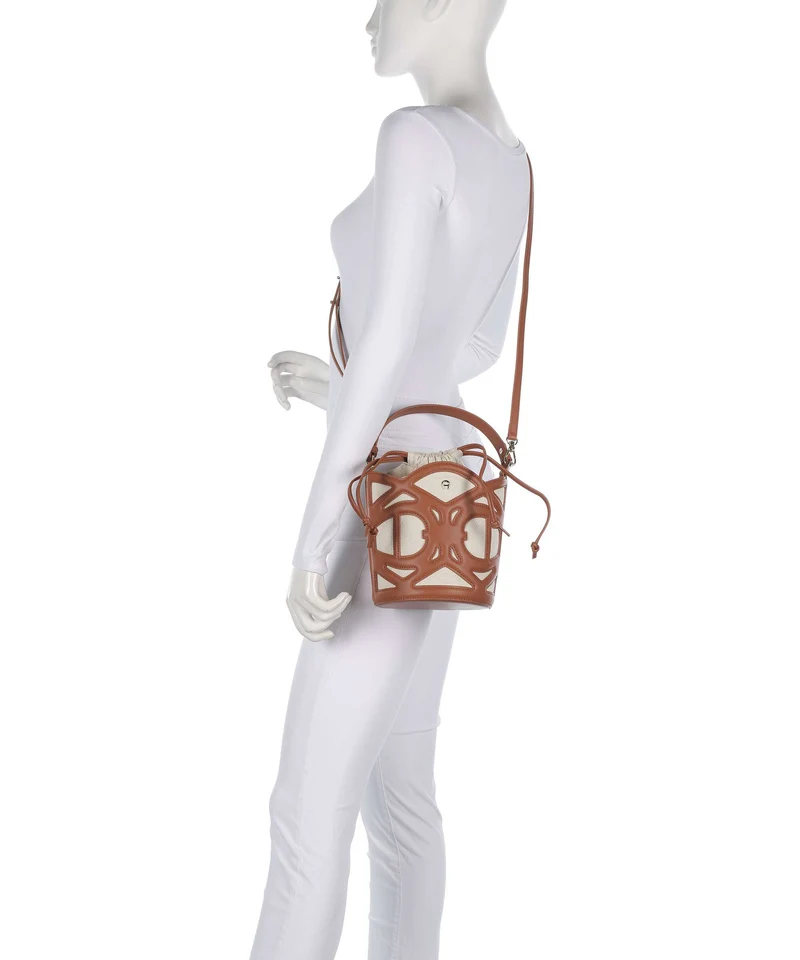 Aigner Azzurra S Bucket bolso de mano cognac brown