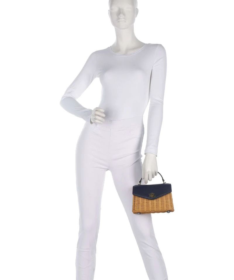 Lauren Ralph Lauren Farrah Small Bolso de mano light walnut/refined navy