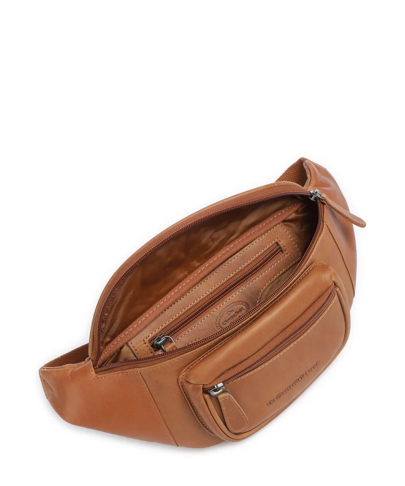 The Chesterfield Brand Wax Pull Up Cow Vernio Riñonera cognac