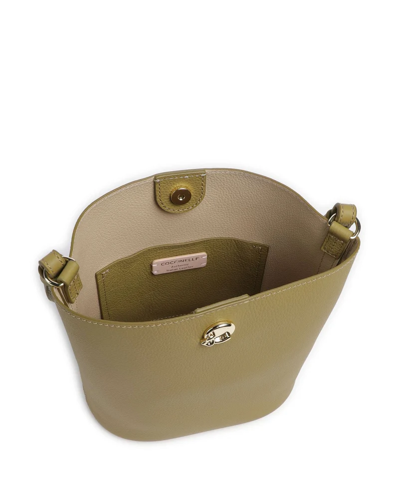 Coccinelle Nikla Bucket bolso de mano seagrass/sandshell