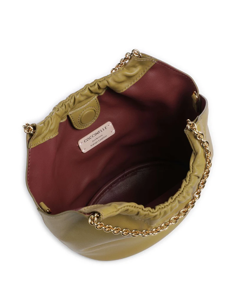 Coccinelle Smash Bucket bolso de mano seagrass