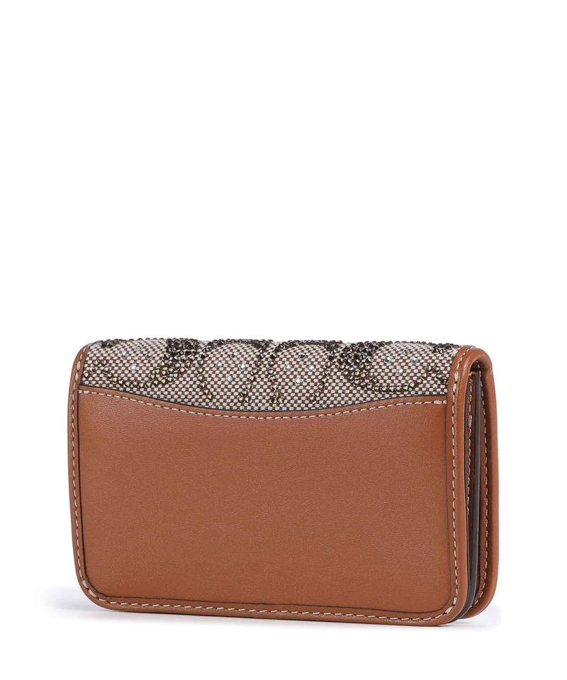 Coach Essential Crystal Signature Jacquard Monedero burnished amber