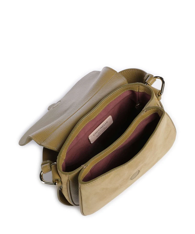 Coccinelle Mavery Suede Bolso de mano seagrass