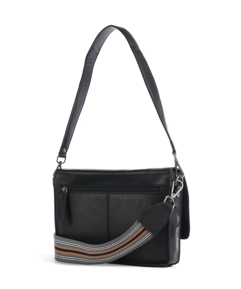 The Chesterfield Brand Wax Pull Up Cow Aviles Bolso de hombro black