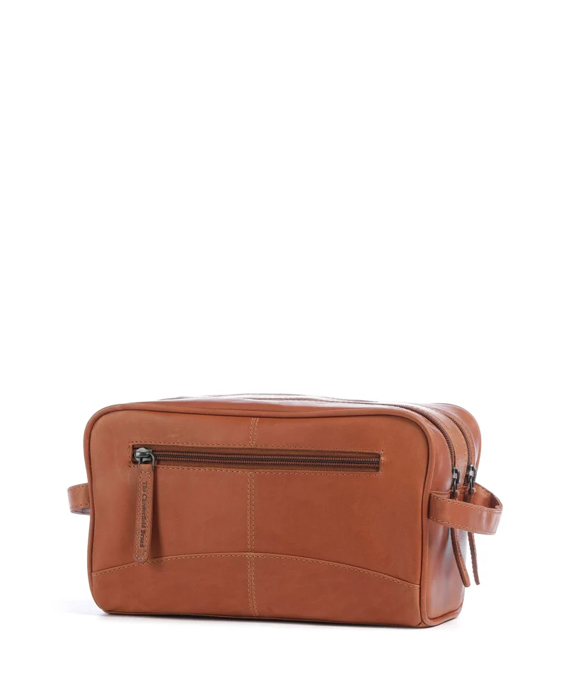 The Chesterfield Brand Wax Pull Up Cow Stacey Neceser cognac
