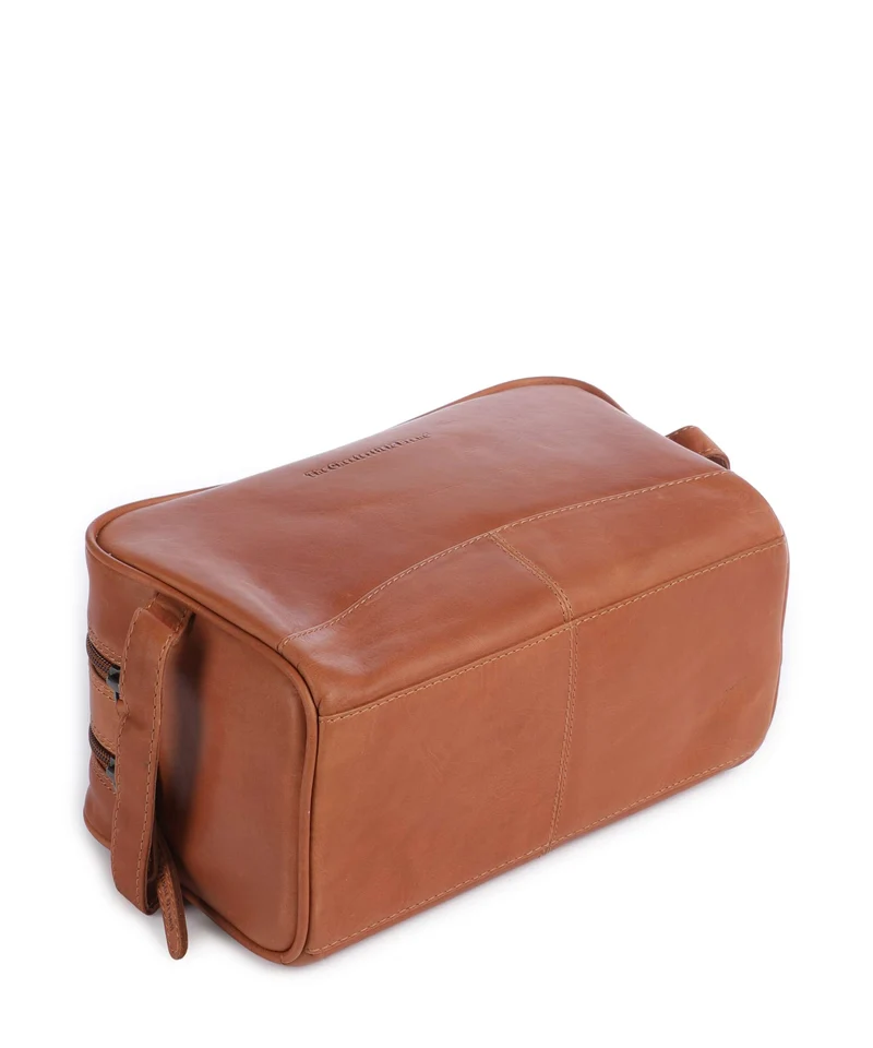 The Chesterfield Brand Wax Pull Up Cow Stacey Neceser cognac