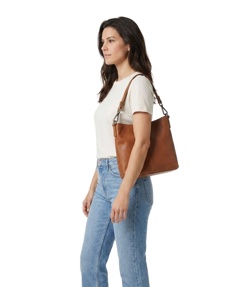 The Chesterfield Brand Wax Pull Up Cow Jen Bolso de hobo cognac