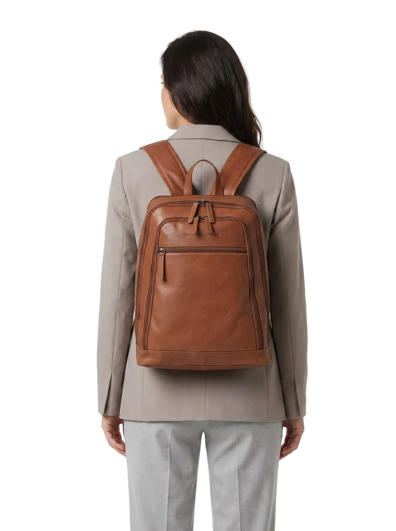 The Chesterfield Brand Wax Pull Up Cow Detroit Mochila cognac