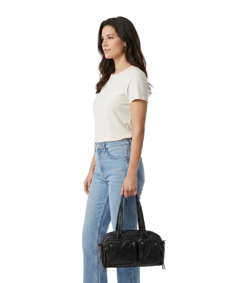 DuDu Bags Pocket Fanciful Bolso de hombro nero