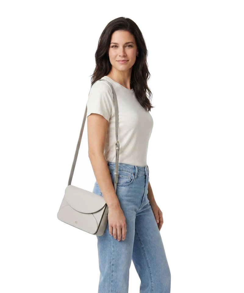 DuDu Bags Colorful Agnese Bandolera pearl grey