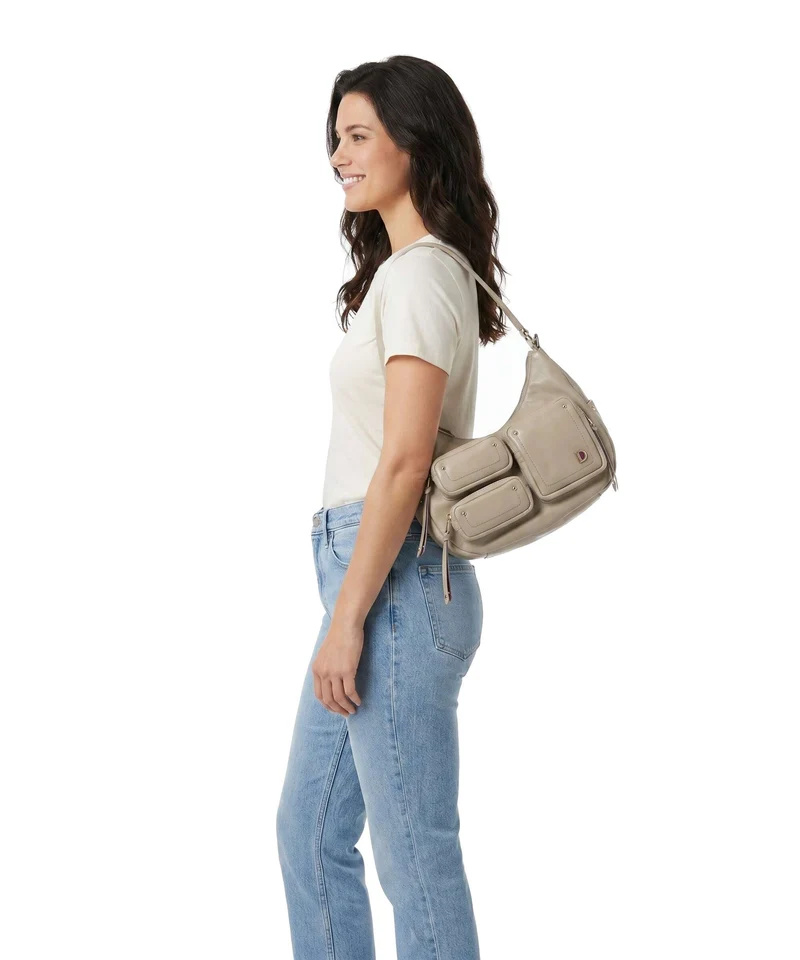DuDu Bags Pocket City Bolso de hobo sand grey
