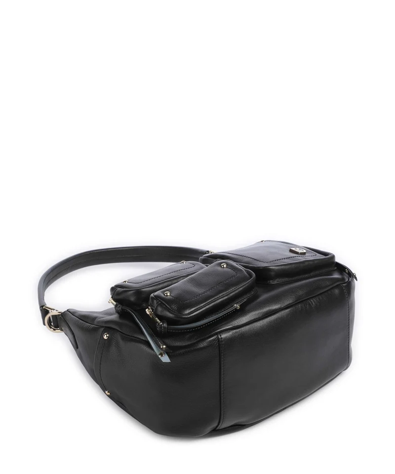 DuDu Bags Pocket City Bolso de hobo nero