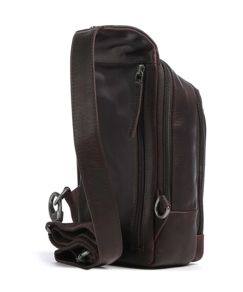 The Chesterfield Brand Wax Pull Up Cow Riga Mochila sling brown