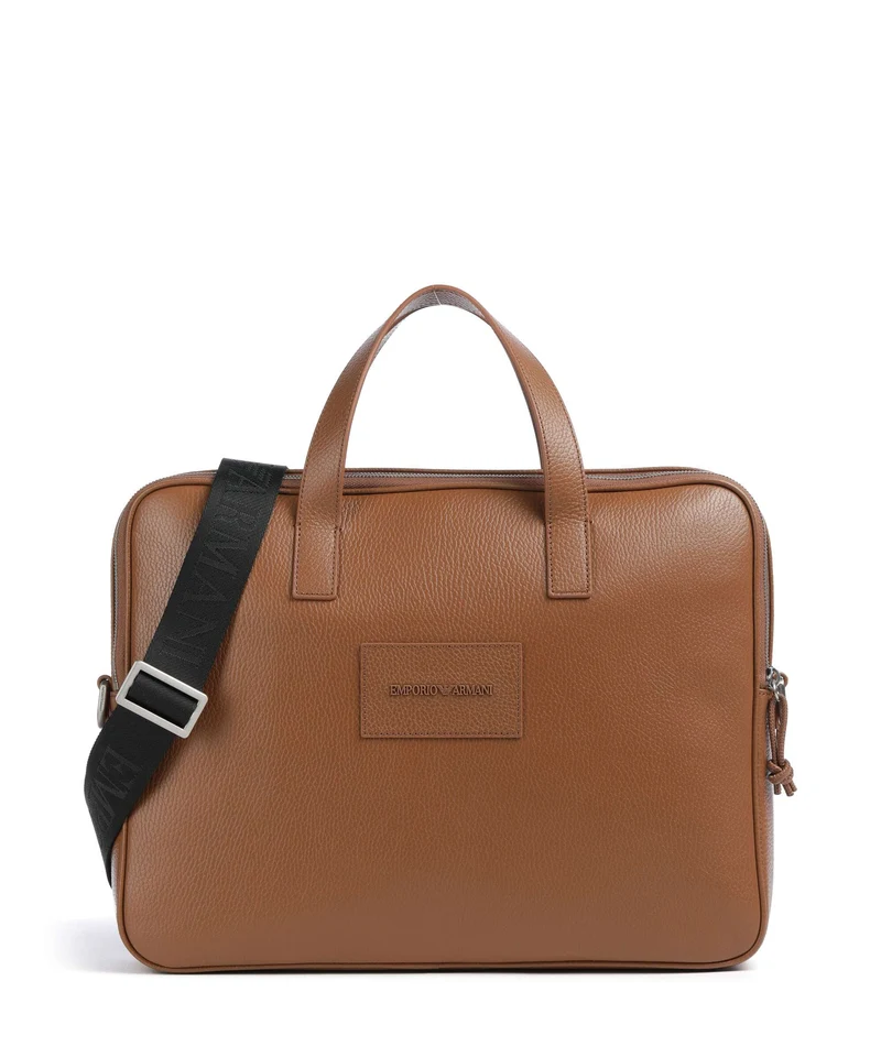 Emporio Armani Business Maletín mocha bisque