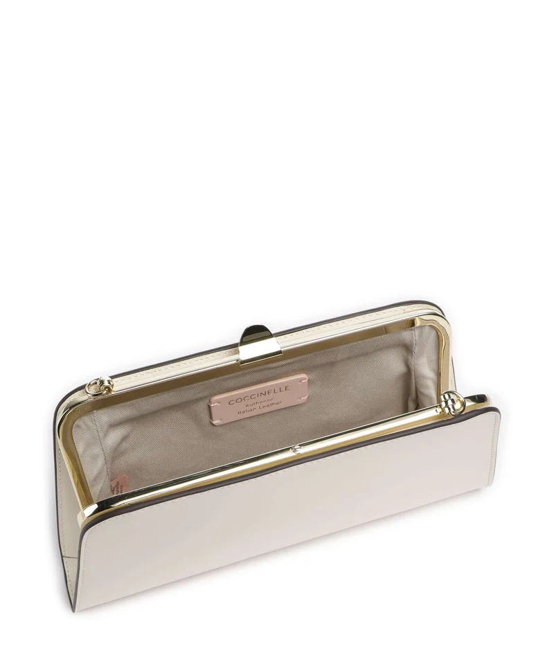 Coccinelle Liv Calf Bandolera pearl
