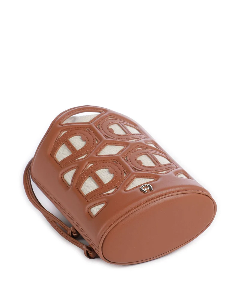Aigner Azzurra S Bucket bolso de mano cognac brown