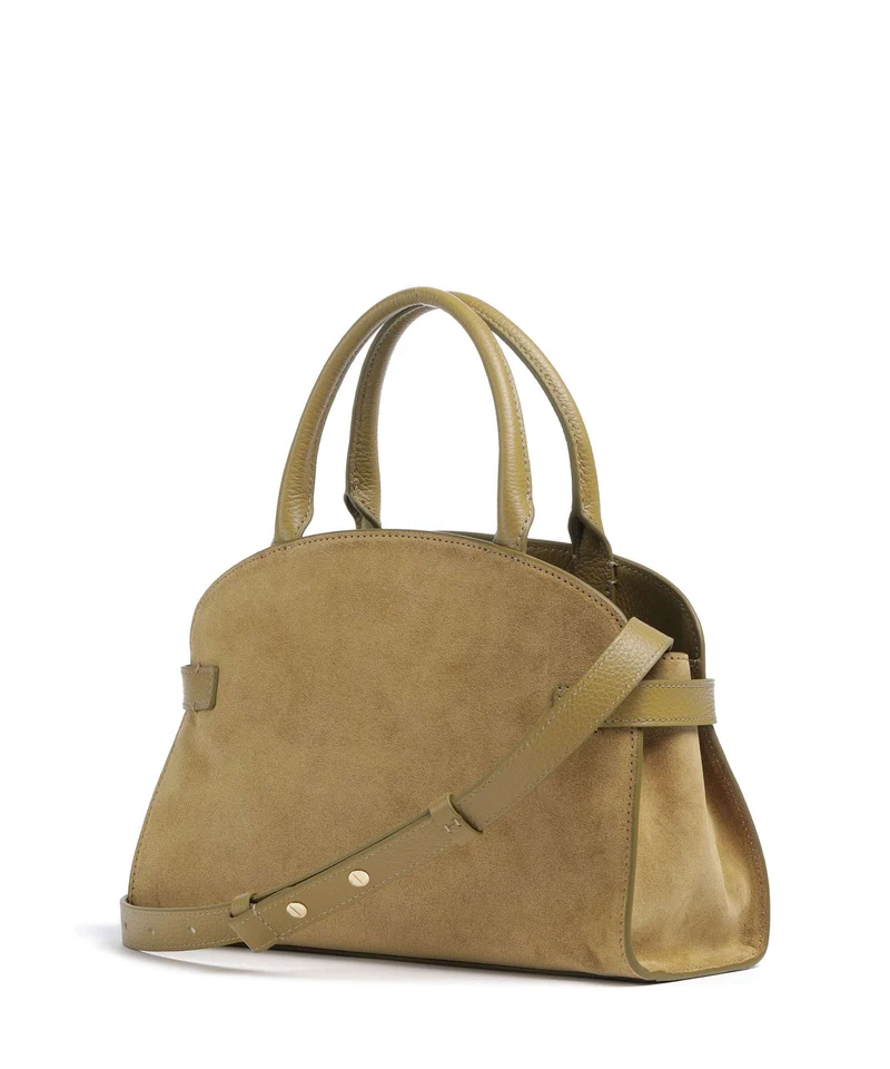 Coccinelle Sabine Suede Bolso de mano seagrass