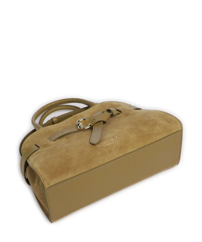 Coccinelle Sabine Suede Bolso de mano seagrass