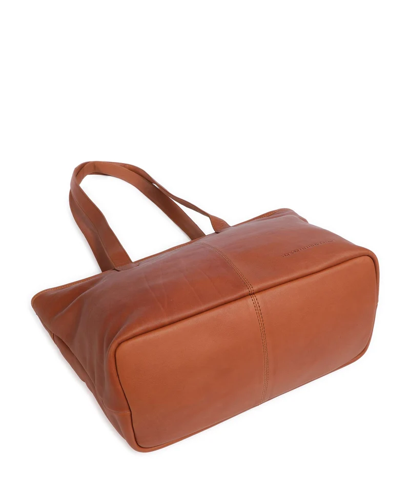The Chesterfield Brand Wax Pull Up Cow Monza Bolsa shopping cognac