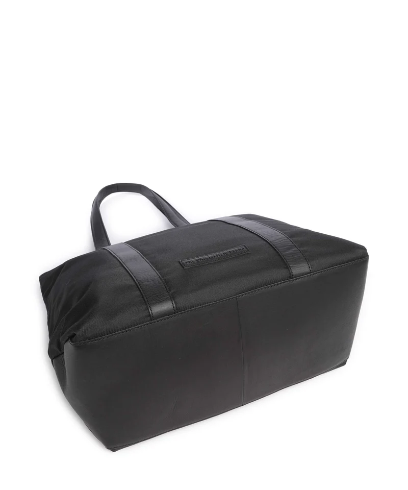 The Chesterfield Brand Nylon Wax Pull Up Otta Bolsa shopping black