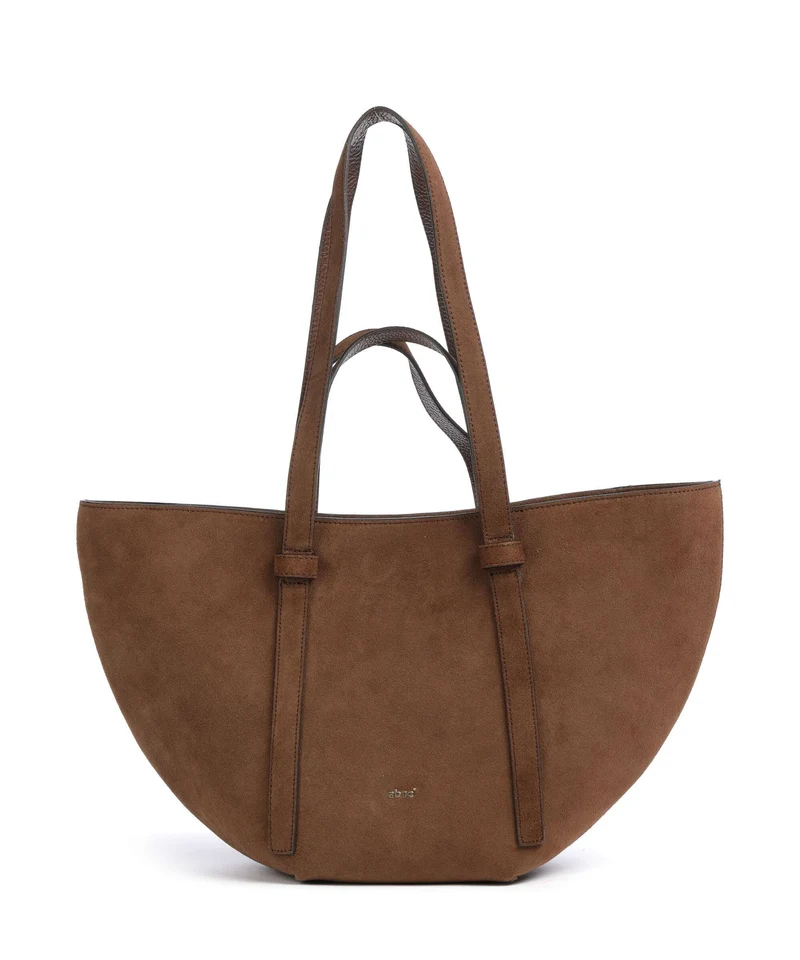 Abro Suede Cosmo Medium Bolsa shopping wood
