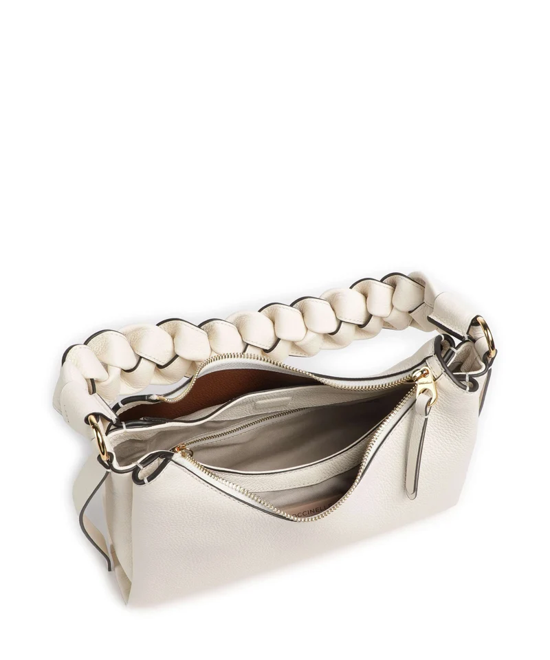 Coccinelle Boheme Grana Double Bolso de hombro pearl/cognac