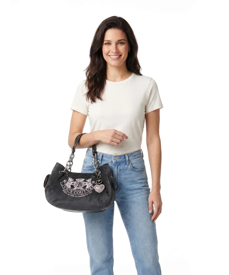 Juicy Couture Daydreamer Classic Crest M Bolso de hobo grey