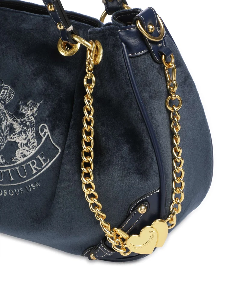 Juicy Couture Twig Narrative Velvet M Bolso de hobo blue depths