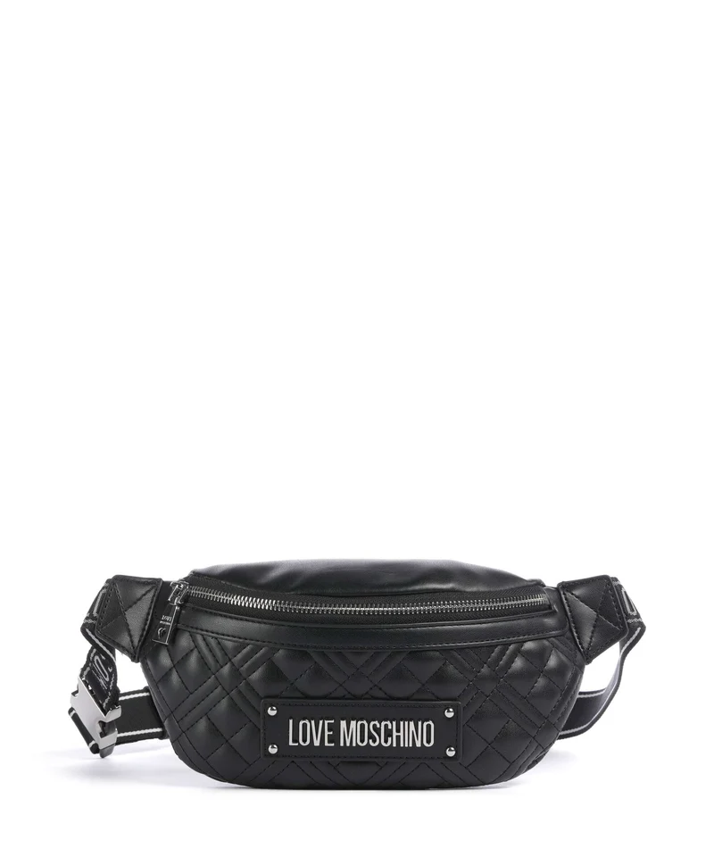 Love Moschino Quilted Riñonera black