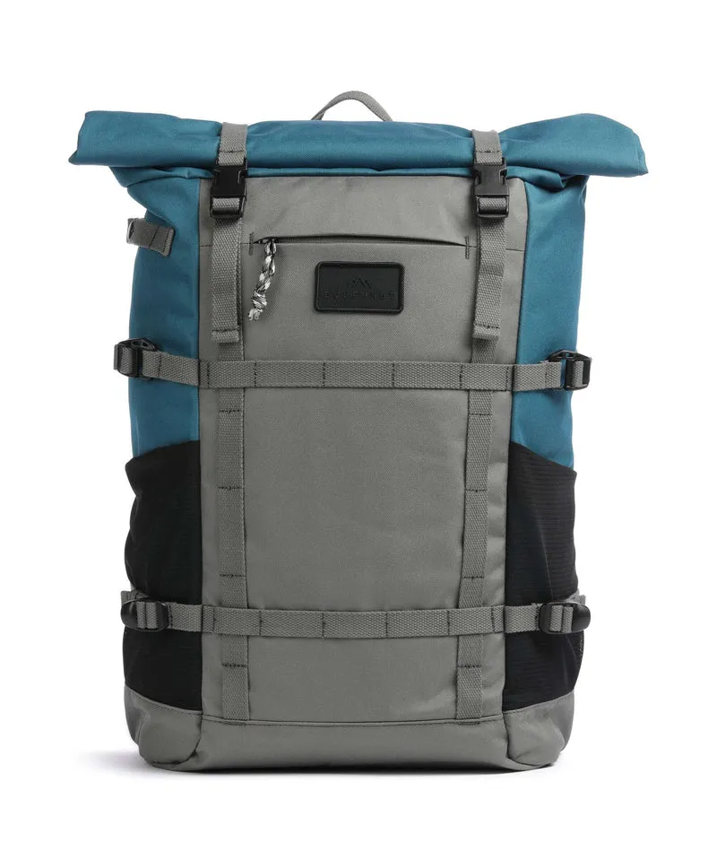 Doughnut Paratrooper Mochila roll-top grey/teal