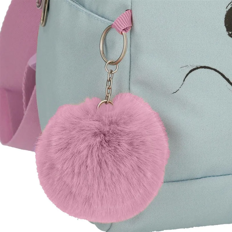 37923T1 MOCHILA ADAP. 44CM. C/CARRO. MICKEY Y MINNIE KISSES