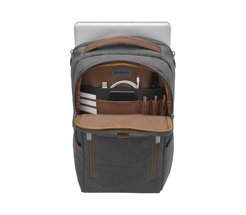 WENGER MOCHILA CITY UPGRADE 16" CON TIRA DE BANDOLERA Y BOLSO DE DÍA
