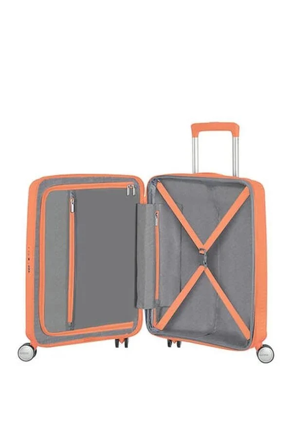 Pack Maleta Cabina SoundBox + Mochila Up Beat de American Tourister naranja