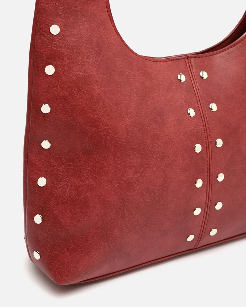 Estrangi bolso hobo grande con detalles metálicos