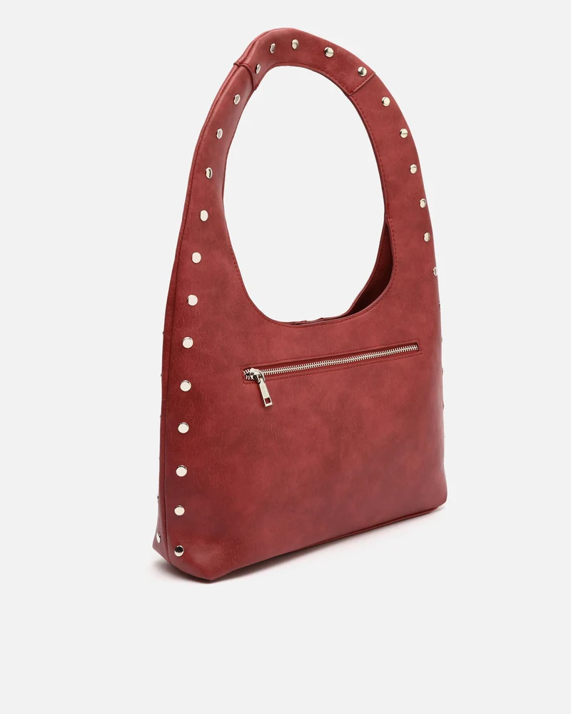 Estrangi bolso hobo grande con detalles metálicos