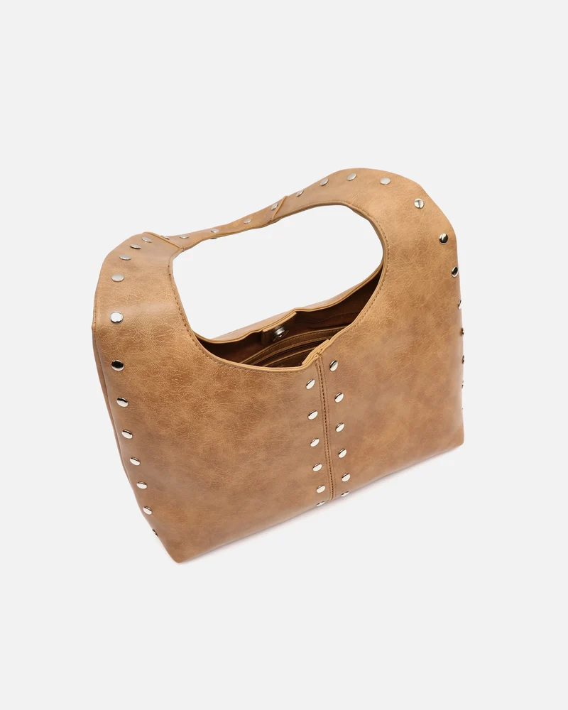 Estrangi bolso hobo grande con detalles metálicos