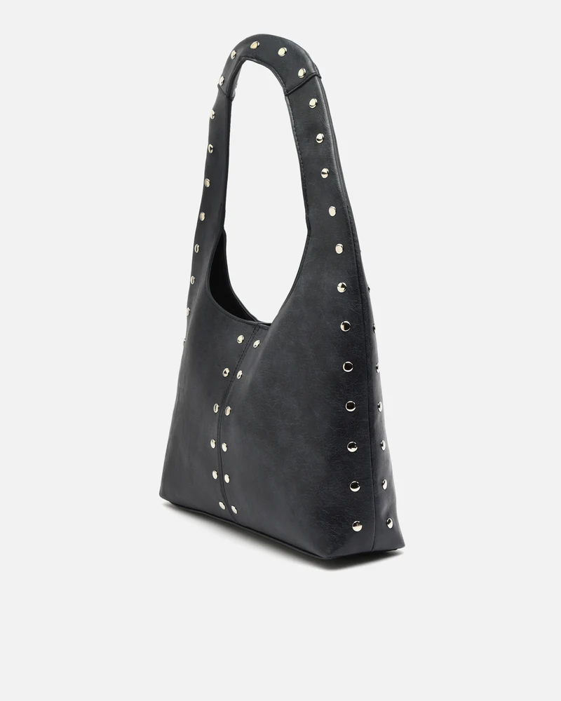 Estrangi bolso hobo grande con detalles metálicos