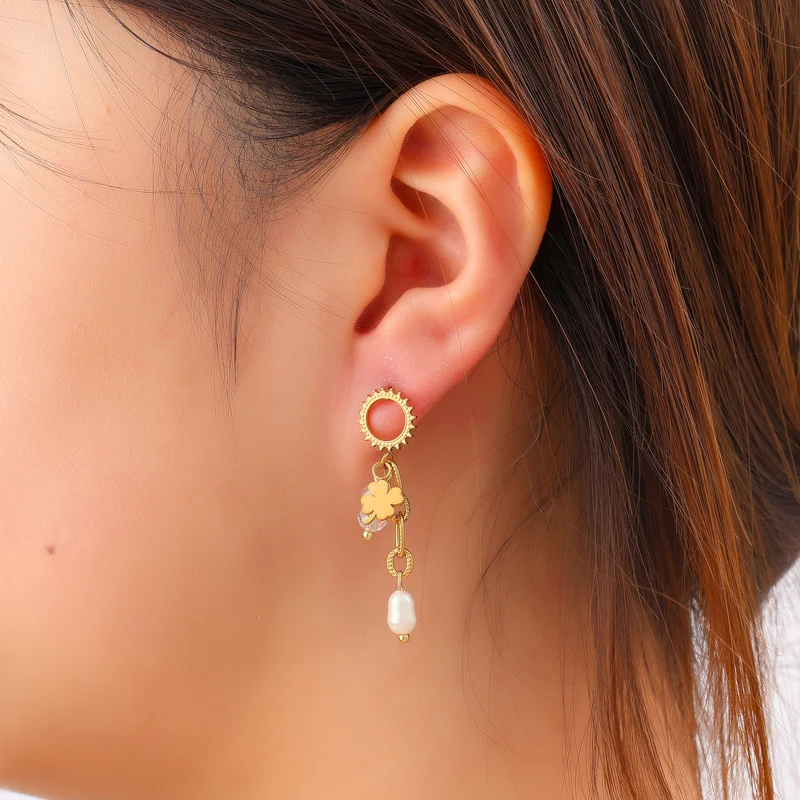 Day & Eve Stone Dangle Stud