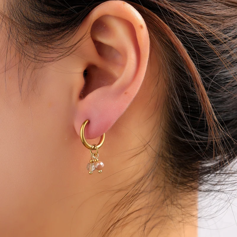 Day & Eve Two Stones Hoop
