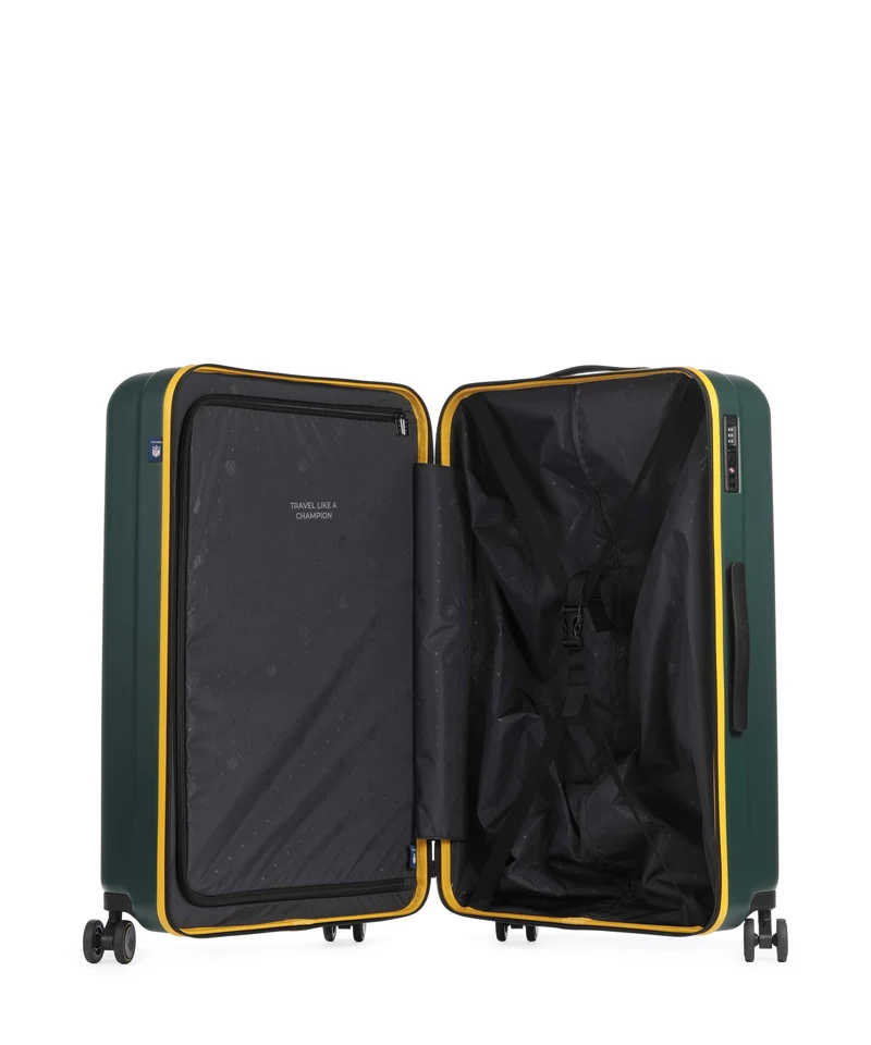 Travelite NFL Maleta con 4 ruedas green bay packers