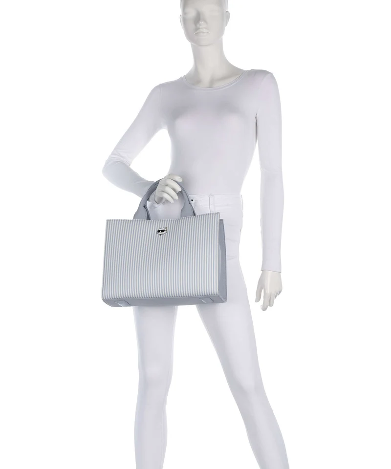 Karl Lagerfeld Ikon Medium Bolso de mano kentucky blue stripe