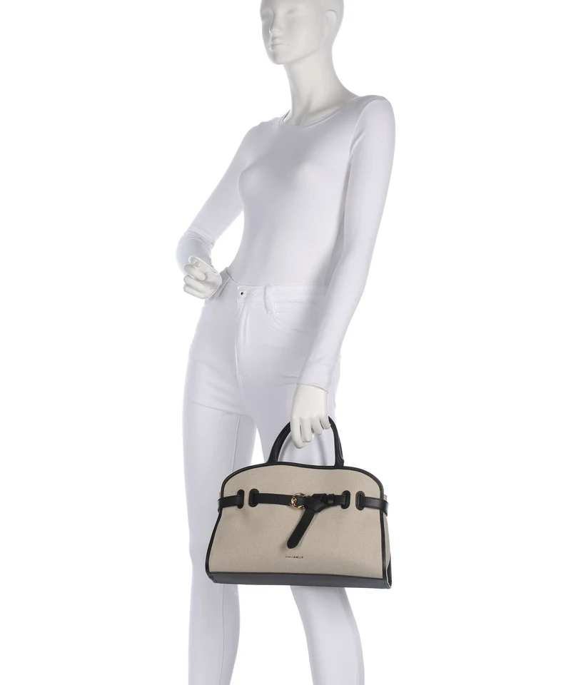 Coccinelle Sabine Canvas Bolso de mano natural/noir