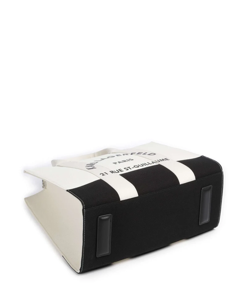 Karl Lagerfeld K/Rue St Guillaume Medium Bolso de mano white/black
