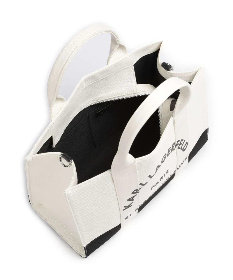 Karl Lagerfeld K/Rue St Guillaume Medium Bolso de mano white/black