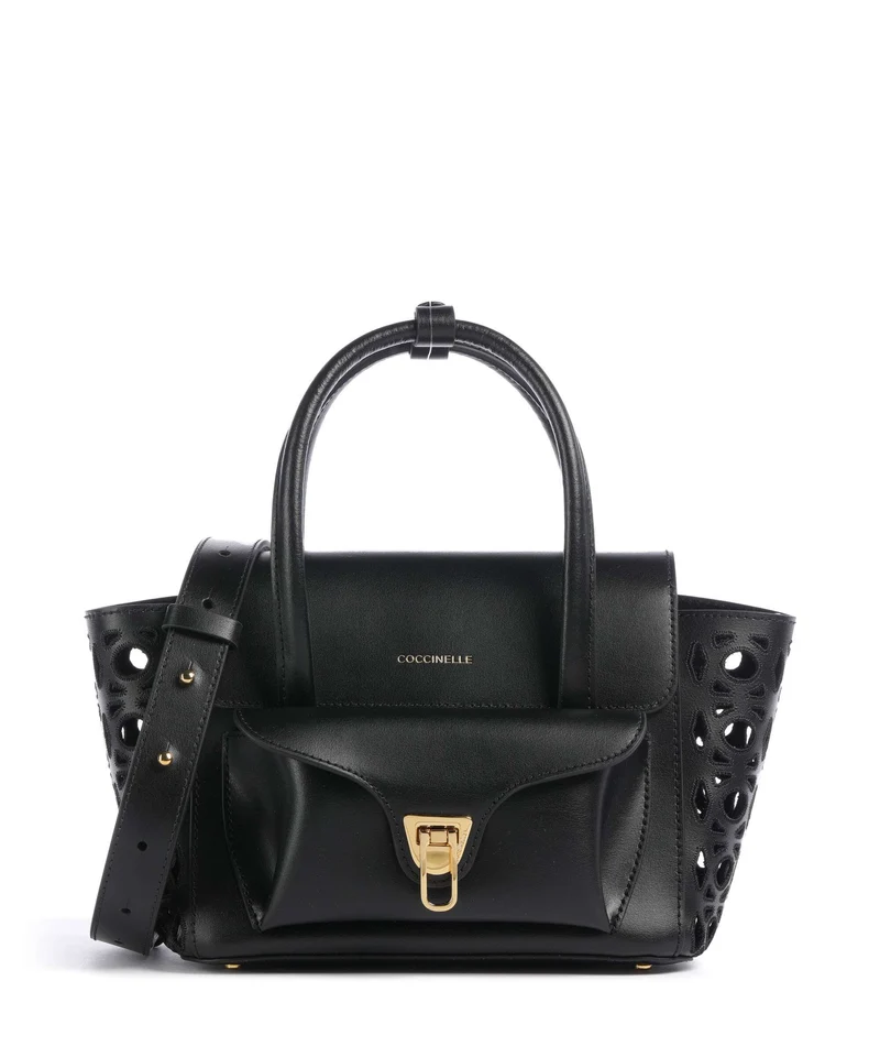 Coccinelle Beat Double Monogram Bolso de mano noir