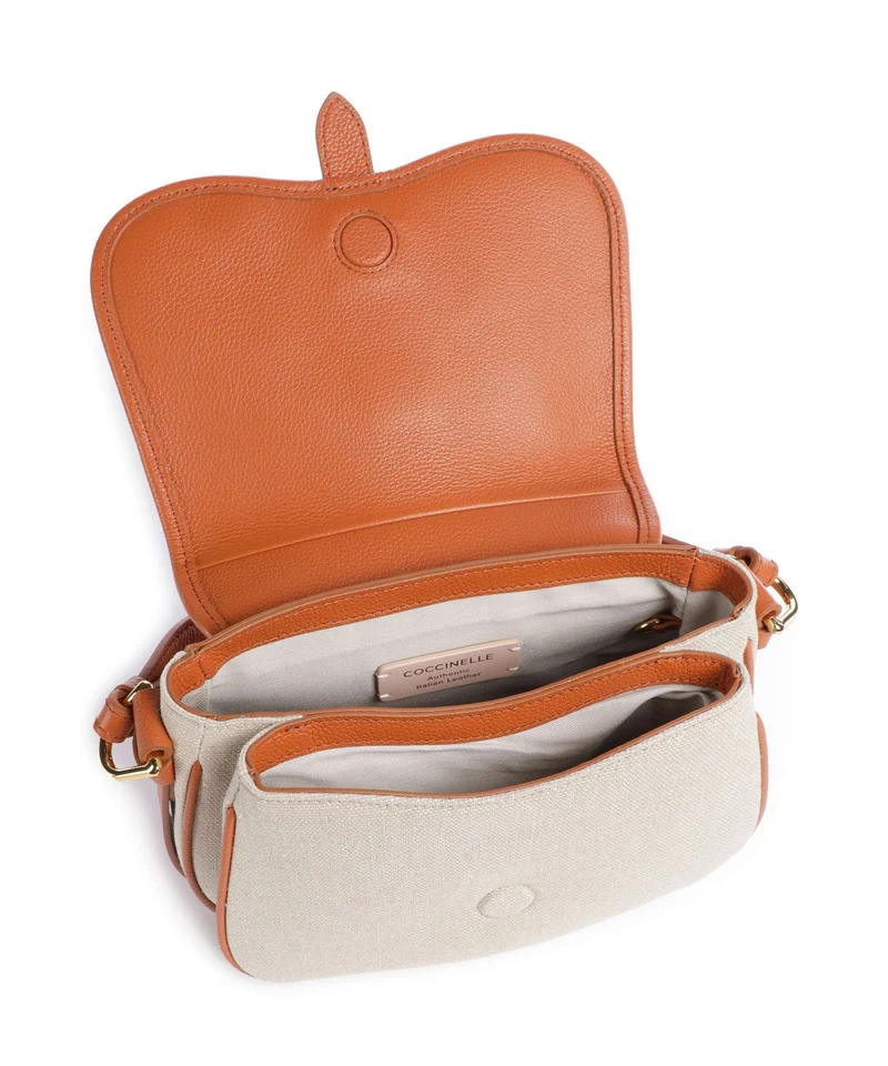Coccinelle Mavery Canvas Bolso de mano natural/crab