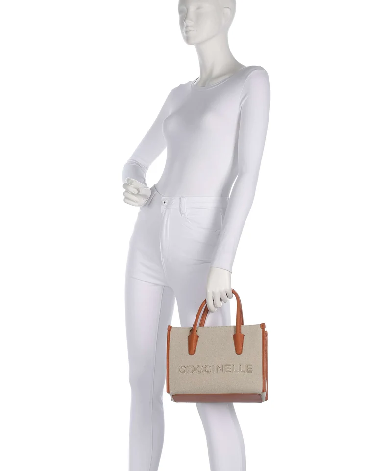 Coccinelle Myrtha Canvas Bolso de mano natural/crab